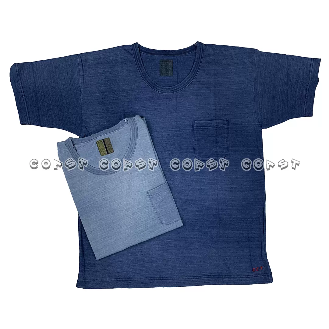 现货」VISVIM ICT INDIGO JUMBO TEE S/S 18SS 破坏蓝染短袖T恤-Taobao