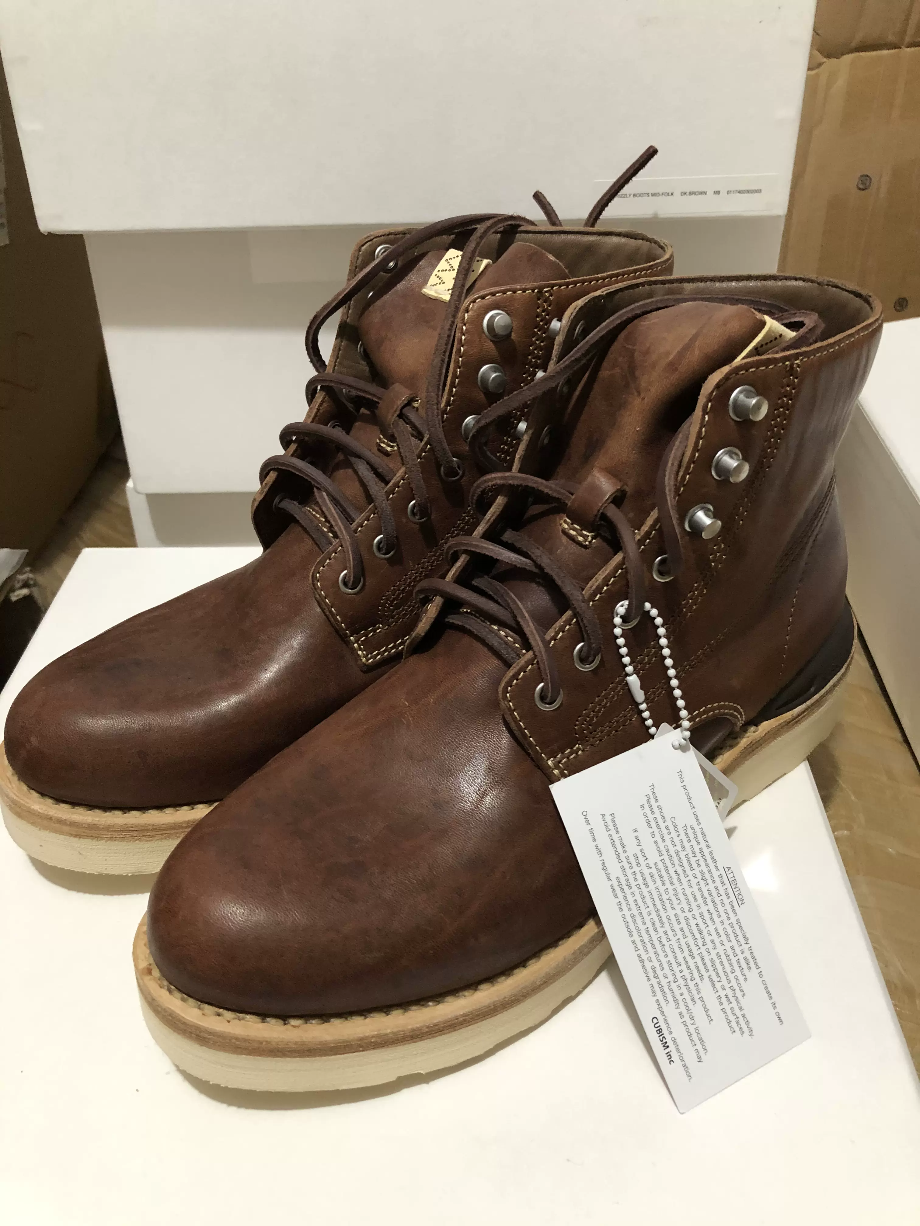 visvim VIRGIL BOOTS-FOLK DK.BROWN M9ブーツ - ブーツ