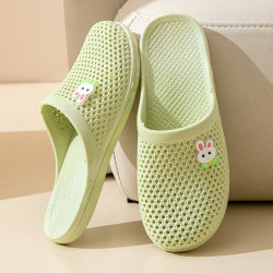 Baotou Sandals for Women, Summer Flat Fashion Outdoor Half-Slippers, Waterproof, Non-Slip Beach Clogs for Middle-Aged and Elderly Women