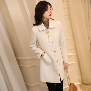 
Women's Short Woolen Coat for Small People Autumn and Winter 2025 Cotton and Thickened Slim Fit Woolen Coat Anti-Seasonally Thick