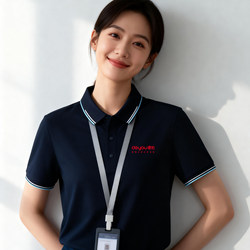 Customized Polo Shirts, High-End Corporate Workwear, 4S Store Uniforms, Group Clothing, Short-Sleeved T-Shirts, Embroidery, DIY Logo Printing