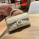 2025 new women's bag classic diamond chain bag small fragrance chain small square bag high-end lock mobile phone bag