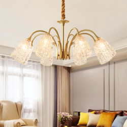 French-Style Chandelier, Living Room Main Light, Mid-Century American Light Luxury, Master Bedroom, Retro Bedroom, Dining Room Light, 2025 New Lighting Fixtures