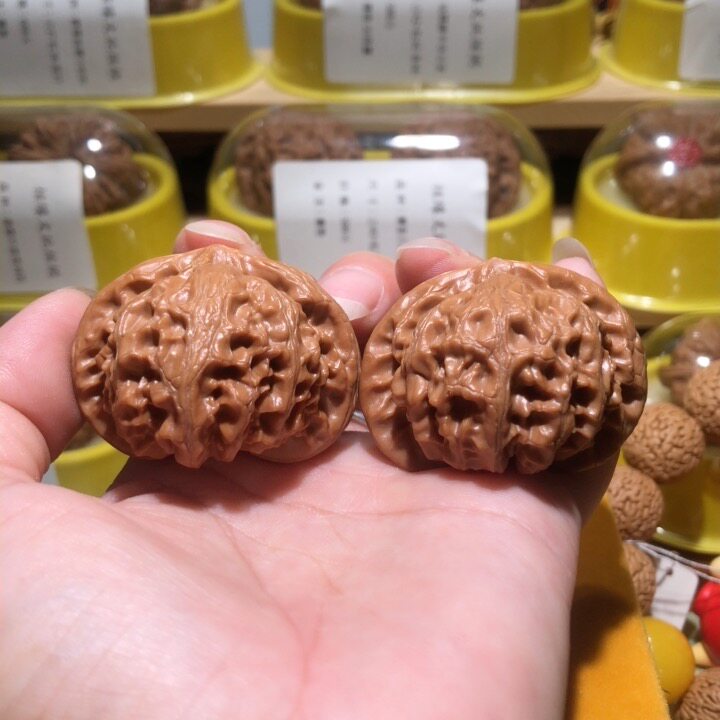 文玩堂：瀋陽鶏心文玩胡桃（高级品）特卖不刀 沈鸡核桃盘玩记-淘宝逛一逛