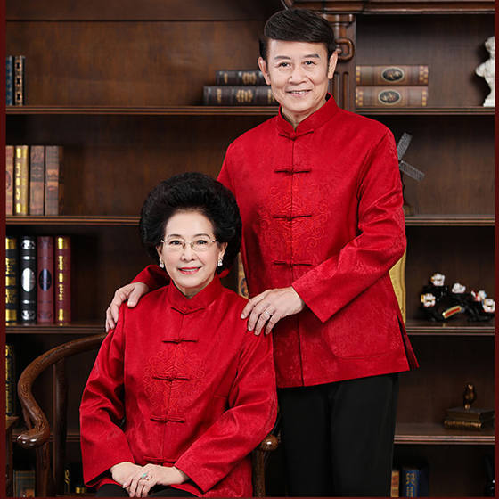 Spring and Autumn Couples, Tangguang Men, Men's Middle and Elderly Grandpa Grandpa, Grandpa, Grandpa, Life Star Birthday Clothing Winter Jacket
