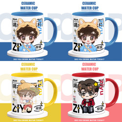 Ziyu Q Version Peripheral Celebrity-Style Mug Birthday Gift Ceramic Mug Coffee Milk Drinking Cup