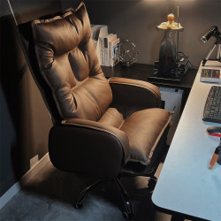 Boss Chair For Home Office Computer Chair Plaid Sedentary Office Chair Business Sofa Chair Study Chair Reclining