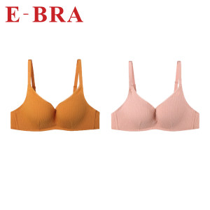 
Embry Group E-BRA genuine girls' underwear, small breast push-up, no steel ring, simple striped bra KBR0138