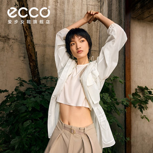 
ECCO x NRL jointly branded 2026 new waterproof waterproof jacket waist mid-length windbreaker for women EN261J059