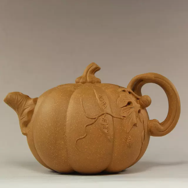 蒋蓉在銘 綠泥 荷葉紋 紫砂壺 急須 煎茶道具 極上品 精工巧匠\u2014\u2014蒋蓉大师的花货艺术- 研究- 在线学习- 无锡博物院