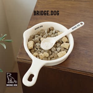 
Spot Korean bd pan Brige dog pet ceramic bowl ins wind cat bowl mini pan