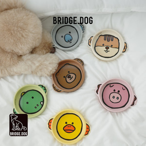 Carat Pets South Korea Import Bridge.dog BD Pet Bowl Fantastic Animal Series Cat Bowl Double Ear Bowl