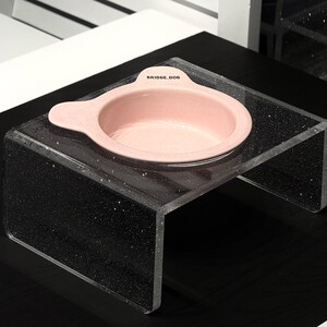 
Joyhaven Italian diamond flash acrylic pet bowl rack cat and dog bowl elevated rack adapted to BD front meal plate AE bowl