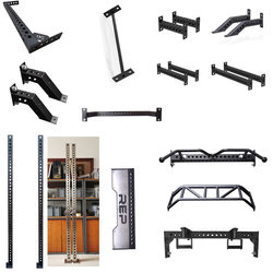 Rep Force Front Foot Support, Connecting Square Tube, Connecting Round Bar, Stainless Steel Sign, Multi-Position Handle Column