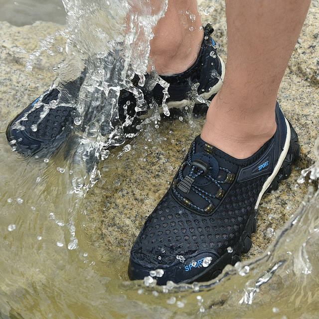 2023 Men's Mesh Shoes Summer Breathable Wading Shoes Men's Sports ...