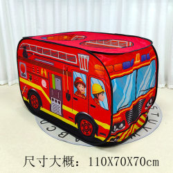 Children's Tent, Police Car, Fire Truck, Playhouse for Boys and Girls, Easy to Fold and Store, Pretend Play Toys