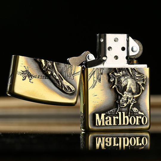 Zippo Marlboro Cowboys Pure Copper Lighter