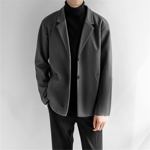 
Woolen blazer men's autumn and winter high-end winter casual suit Korean style loose thickened short woolen coat
