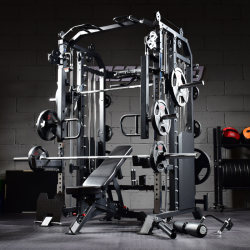 Gantry Fitness Equipment Household Smith Machine Squat Bench Press Rack Multi-Functional Fitness Equipment Comprehensive Trainer