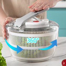Vegetable Press Dehydrator Salad Spinner Vegetable Washing Basin Water Spinner Manual Fruit Washing and Dehydration Tool