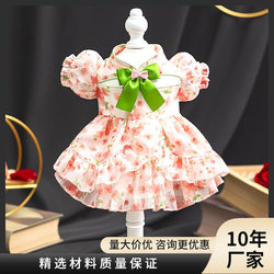 Xiaohuaxian clothes summer new thin breathable anti-shedding puppy small dog skirt pet clothing
