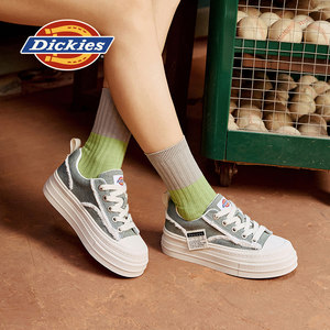 
Dickies thick-soled canvas shoes for women 2025 winter new casual shoes sneakers heightening shoes women's autumn and winter single shoes