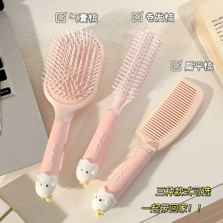 Cute Air Cushion Comb for Women, New Anti-Static Air Cushion Comb for Home Use, Portable Student Fluffy Top Hair Curling Comb