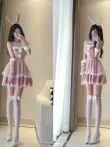 thỏ cosplay cosplay chú thỏ màu hồng cô gái trang phục thỏ đồng phục cosplay sexy người nổi tiếng internet neo mặc quần áo chéo cos trang phục Đồ ngủ Cosplay sexy tai thỏ  cosplay thỏ sexy 