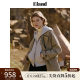 Eland clothes trench coat women's lapel with rotator sleeves removable belt loose commuter jacket
