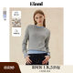 Eland Clothes Sweater Women's Ribbed Slim Wool Warm Straining Top