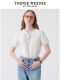 TeenieWeenie Bear Women's Shirt 2025 Summer New Style Gentle White French Girls Fashion Shirt