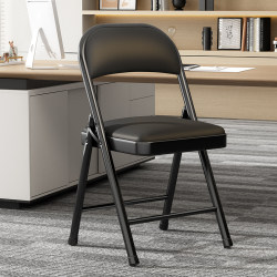 Simple Stool with Backrest, Household Folding Chair, Portable Office Chair, Conference Chair, Computer Chair, Dining Chair, Dormitory Chair