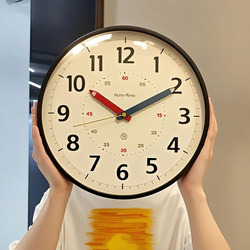 2025 New Model Punch-Free Wall Clock, Light Luxury for Living Room, Stylish Silent Wall-Mounted Modern Simple and Elegant Clock