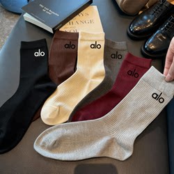 2026 New Men's and Women's Fitness Yoga Pure Cotton Anti-Odor Antibacterial Sweat-Absorbent Breathable Mid-Length Badminton Sports Socks