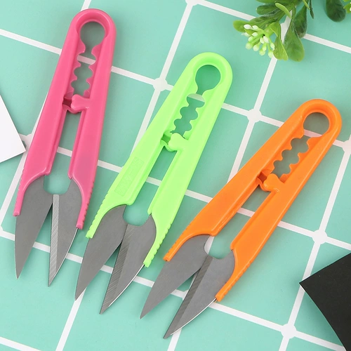 Пластиковые нескользящие маленькие ножницы