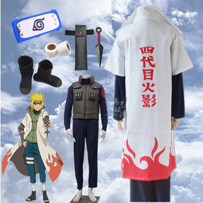 Naruto Yondaime Hokage cos trang phục - Namikaze Minato/Kakashi Naruto cosplay anime trang phục sakura hanako kun cosplay