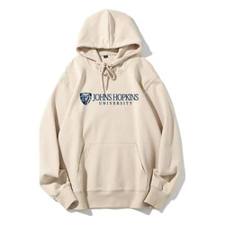 Johns Hopkins University Pullover Sweatshirt Hopinks Jhu Souvenir Hoodie International Student Letter Jacket