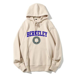 University of California, Berkeley, University of California Sweatshirts, Autumn and Winter Velvet Hoodies Souvenirs