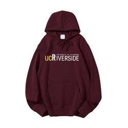 University of California, Riverside Pullover Sweatshirt Uc Riverside Souvenir Hoodie Autumn and Winter School Uniform Student