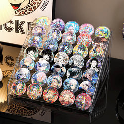 Acrylic Display Stand for Desktop, Grain Storage Box, Tiered Shelf, Standee, Peripheral Badge and Card Storage Rack