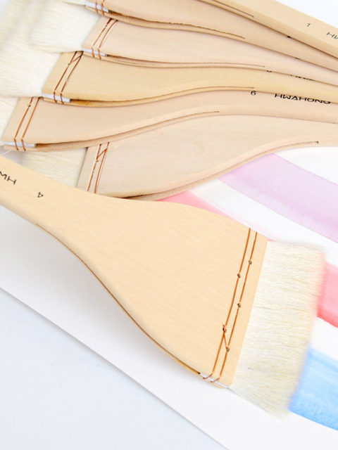 South Korea HWAHONG Hua Hong 100 Wool Brush Watercolor Pen Wheel Pen Pen Brush Brush Painted Pen Pen Fine Art Brush
