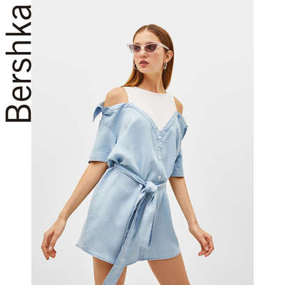 bershka denim dress