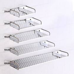 Bathroom Storage Rack Without Punching Bathroom Rack Stainless Steel Storage Rack Wall-Mounted Kitchen Toilet Cosmetics Rack