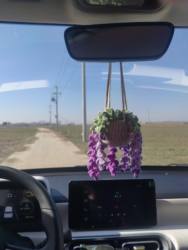 2025 New Car Pendant Truck Car Rearview Mirror Pendant Pendant Creative Wool Rope Braided Car Interior