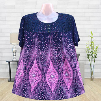 Add fat to increase the belly, fat too much, middle -aged and elderly women's clothing
