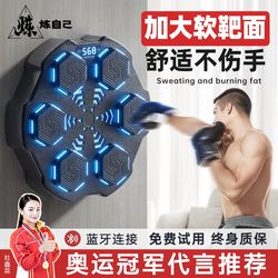 Music Boxing Machine, Smart Home Adult Fitness Electronic Wall Target, Men's Boxing, Children's Adjustable Reaction Training Equipment