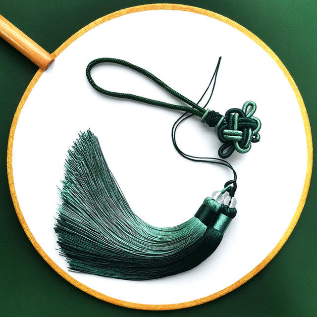 Flat Souzi Ancient Wind Chinese Jiewo Two -color Hanging Drinking DIY Handmade Materials Hanfu Placing Motor Pendant