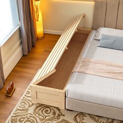 Splicing Bed, Large Bed with Extended Width, Box-Type Bed with Extended Width at the Side, Suitable for Adults to Sleep On, Children's Storage Crib