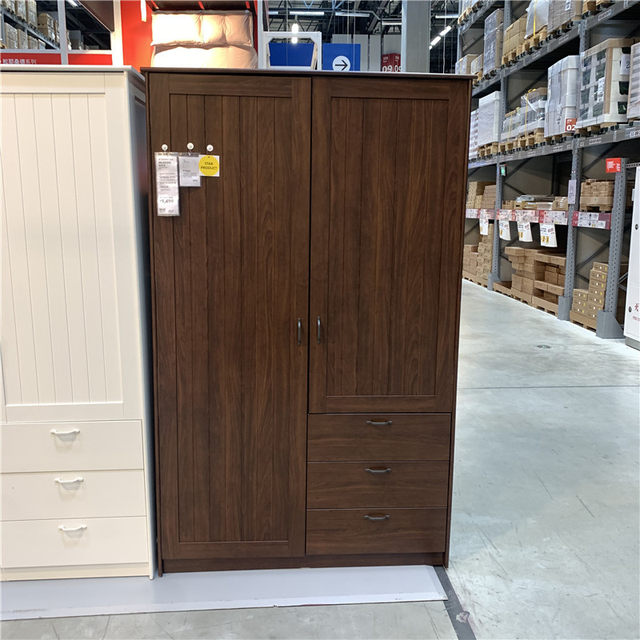 IKEA domestic purchasing Musken Wardrobe with 2 doors+3 drawers, bedroom storage wardrobes