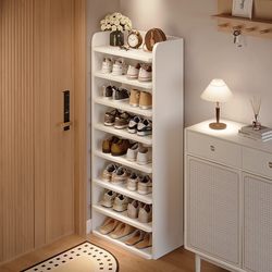 Multi-Layer Shoe Rack for Home Use, Small Narrow Storage Rack, Simple Mini Entryway Shoe Cabinet, Economical and Space-Saving
